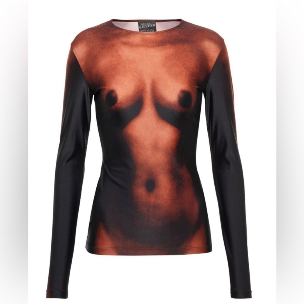 Jean Paul Gaultier Lotta Volkova Printed Long-sleeve Top. Size S. Never Worn.